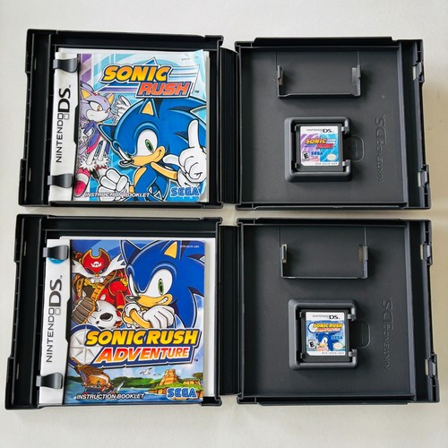 Sonic Rush & Sonic Rush Adventure Nintendo DS Complete CIB Manual OEM TESTED - Picture 2 of 5