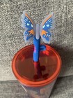 Starbucks - Venti Cold Cup Tumbler - Butterfly Pattern & Straw Cover — photo 5