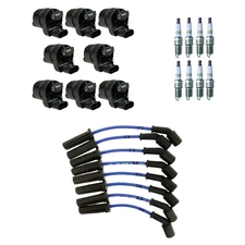 NGK 8 Ignition Coil Wires 8 Platinum Spark Plugs Kit For Camaro Corvette V8