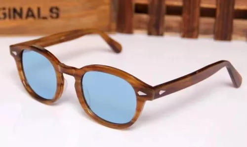 New MOSCOT LEMTOSH Sunglasses Men Round Brown Thin Edged Plate Sunglasses Women - Picture 13 of 14