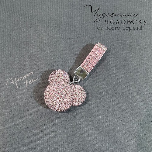 Car keychain Diamond Violent bear Mickey creative high-end key chain - Picture 5 of 9