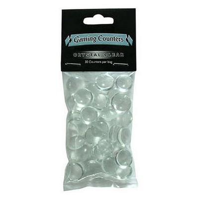 Arcane Tinmen / Dragon Shield: 30 Crystal Clear Gaming Counters Signalini Trasp.