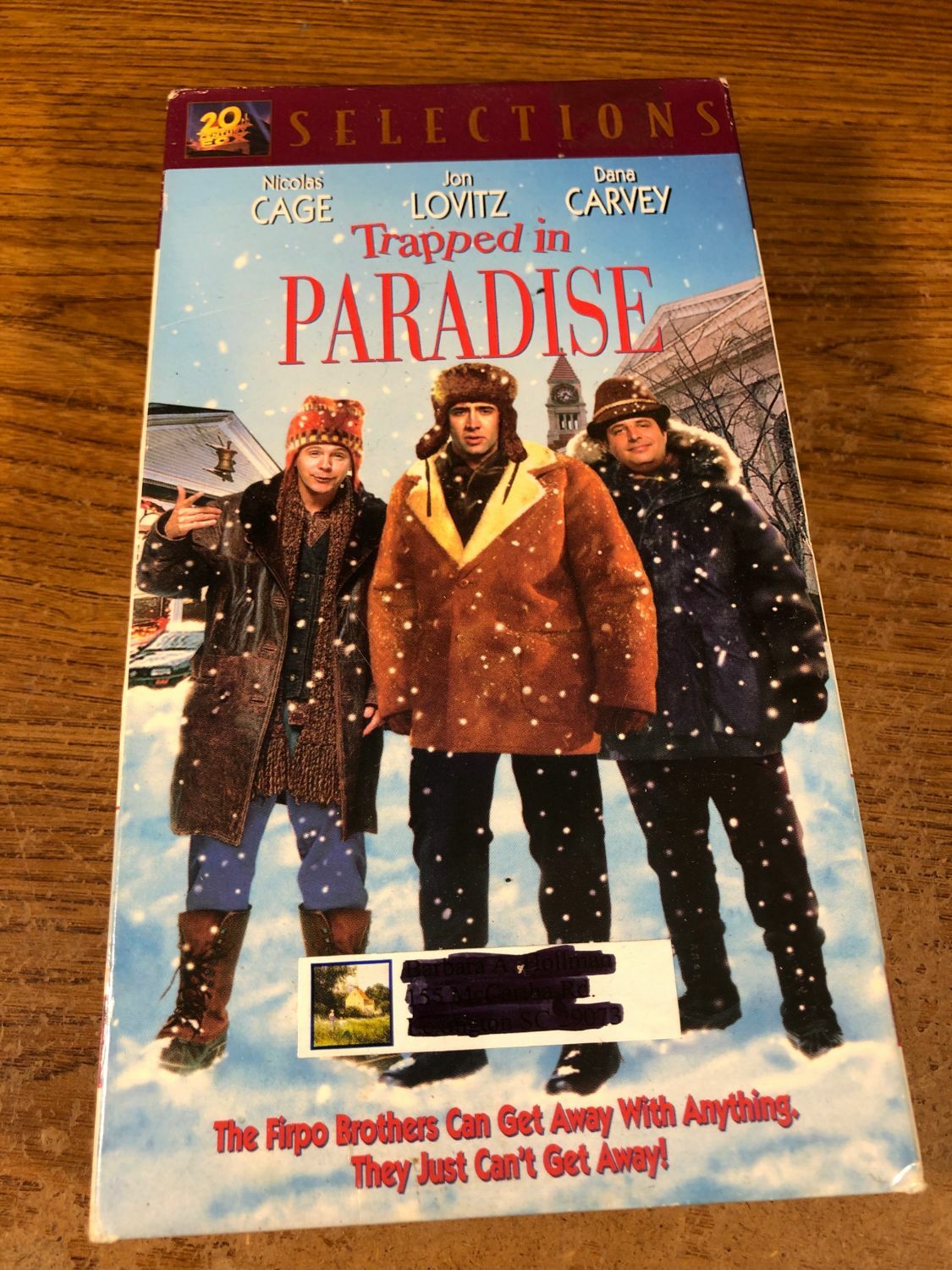 Trapped In Paradise VHS VCR Video Tape Movie Used Nicolas Cage Dana