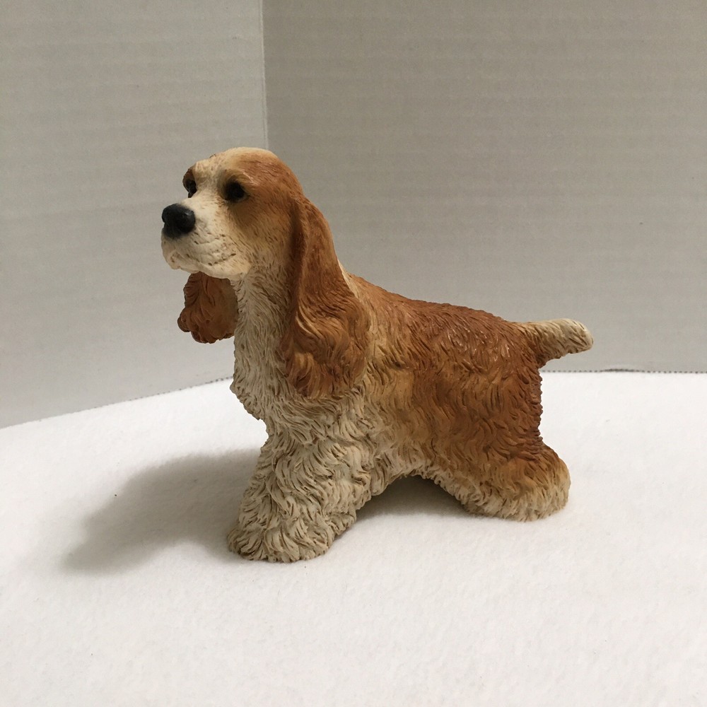 Cocker Spaniel Dog Figurine Original by Castagna Resin Made In Italy 1988