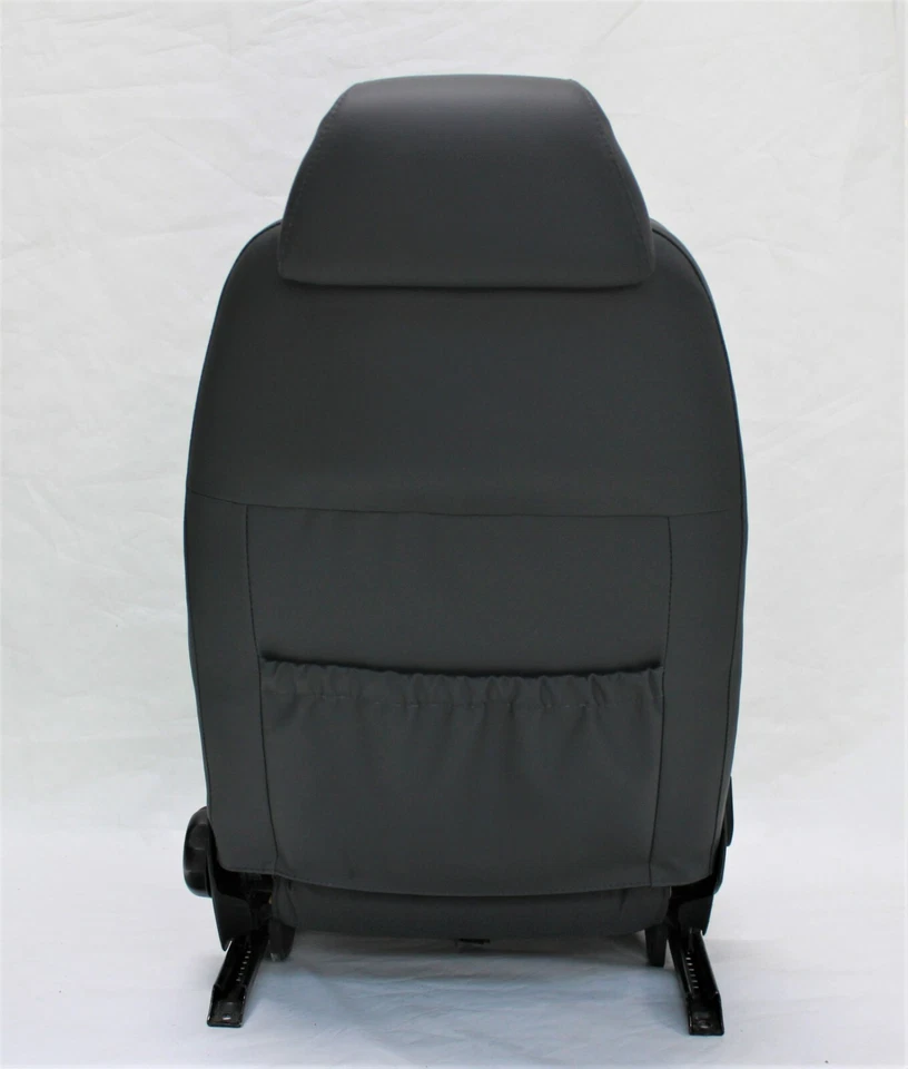 PAR DE FUNDAS DE ASIENTO DELANTERAS SAAB 900 EN CUERO GRIS ECO Foto 2 de 4