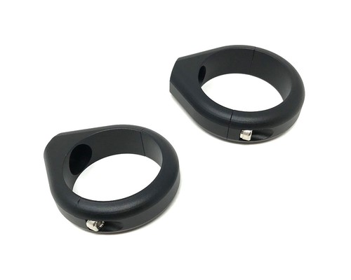 Motorcycle Indicator Relocator Fork Clamps - 50/51mm - Black - High Quality - Picture 7 of 11