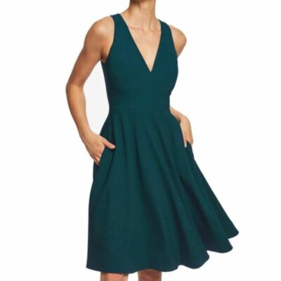 slim fit dress slacks Dress The Population Catalina Dress - Orange