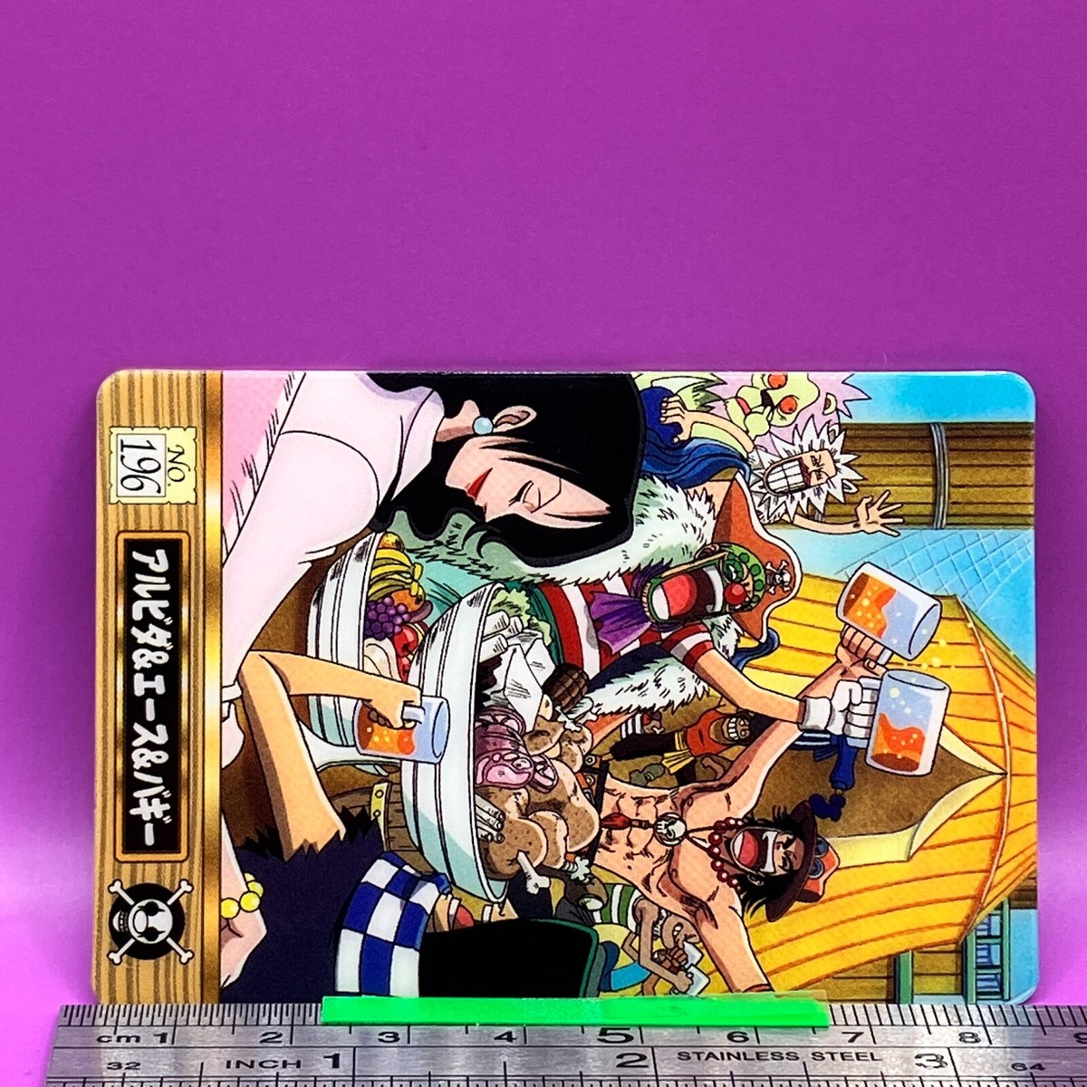 Alvida Ace Buggy 196 One Piece King of Pirates Gummy Card 2004