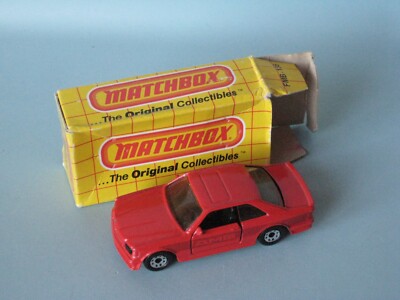 Matchbox Mercedes-Benz 500SEC Red Body in USA Grid Box 75mm Toy Model Car