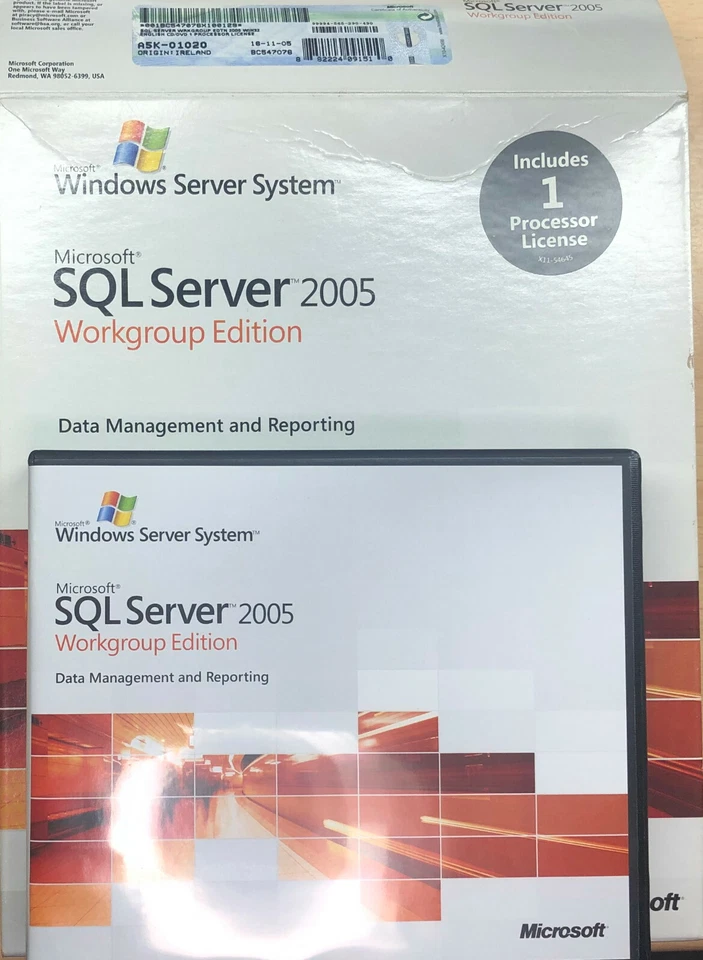 Microsoft SQL Server 2005 Workgroup Edition (1 Processor) Retail Box  - Bild 3 von 3