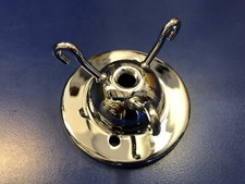 3 Hook Ceiling Rose Plate Light Fitting 10mm Centre Hole 4 Colours Three Hook