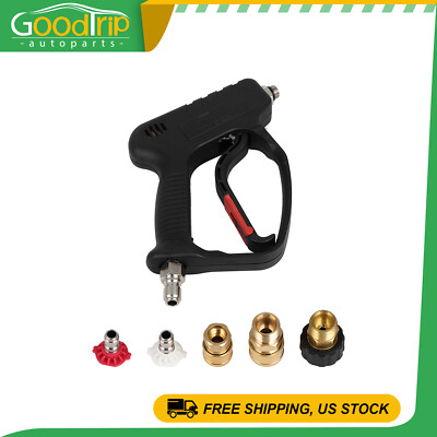 #ad 5000PSI w Swivel Water Handle 3 8quot; Male Short High Pressure Washer Gun Car Wash $29.46