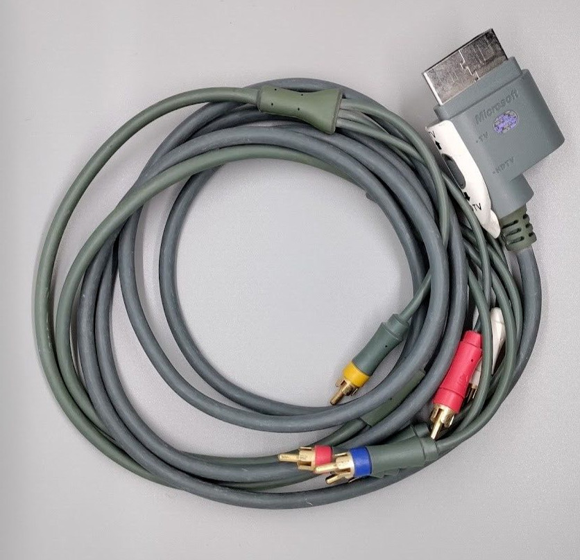 Genuine Microsoft Xbox 360 Audio Video AV Component HD Cable Cord! ~ Authentic!