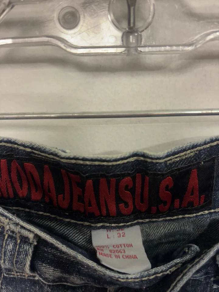 Vintage Moda Jeans Men’s Size 32x32 Blue Jeans - Image 2 of 4