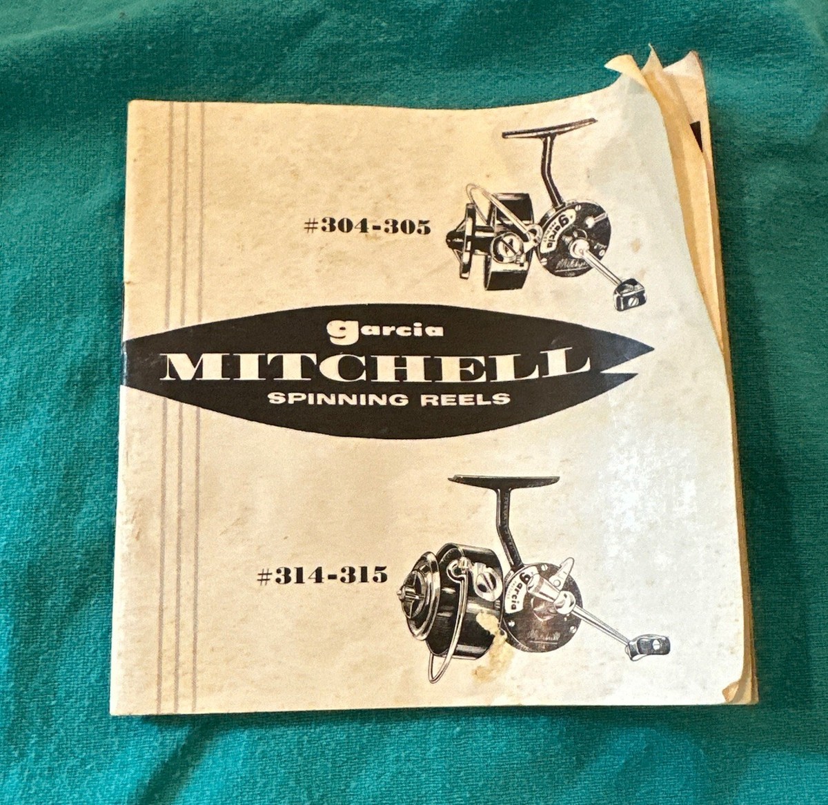 Vintage Garcia Mitchell 304 Spinning Reel In Original Box +
