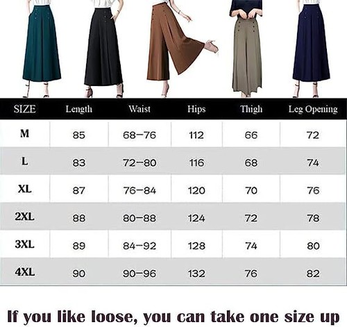 Gpmsign Pants, Gpmsign Fashion Wide Leg Pants for Women - Picture 3 of 13