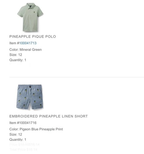 NWT Janie and Jack Pineapple Polo Shorts Socks Size 12 $73 - Picture 10 of 10