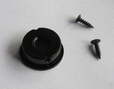 Black Electrosocket Jackplate Tele Jack Plate fits 7/8" Hole Telecaster