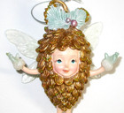 Anthropomorphic Pine Cone Forest Fairy Christmas Pixie Girl Xmas Winter Ornament — photo 2