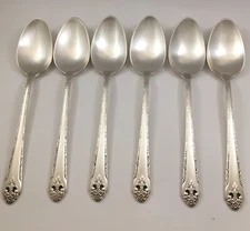 Holmes & Edwards LOVELY LADY 6 Teaspoons International Silver Plate Flatware