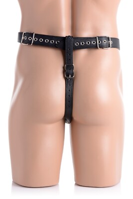 Strict Male Adjustable Chastity Harness w/ Silicone Anal Butt Plug Sex Toy Black | eBay Strict Male Adjustable Chastity Harness w/ Silicone Anal Butt Plug Sex Toy Black | eBay
