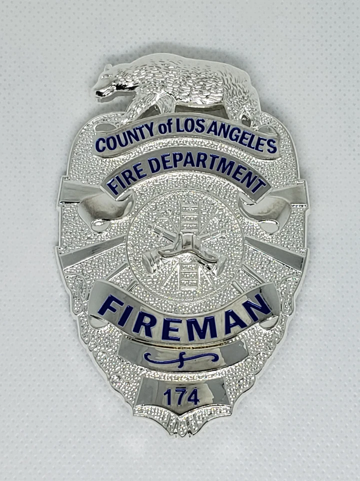 Set of 2 - Emergency TV Series Replica Prop Badge John Gage 330 & Roy DeSoto 174 - Image 2 of 4