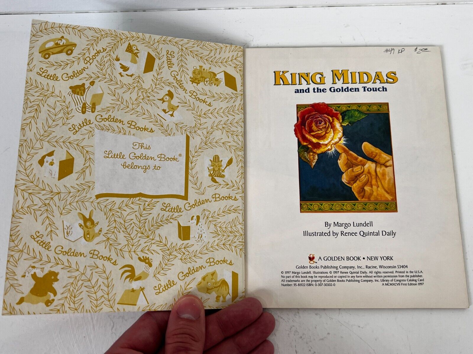 A Little Golden Book King Midas And The Golden Touch Margo Lundell 1997 1st  Ed 9780307303028