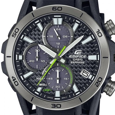CASIO EDIFICE EFS-S640PB-1AJF Black Carbon Solar Men's Watch New in Box