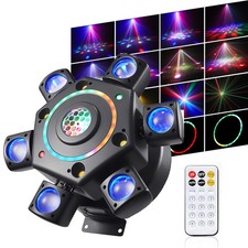 7-in-1 Moving Head Light RGBW Beam Laser Disco Ball Light DJ Stage Lighting DMX