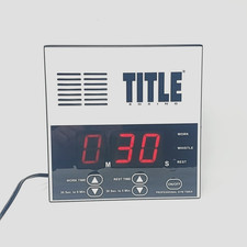 Title Boxing Pro Digital Gym Timer 8"x8" 3" Thick Professional with 2" Display