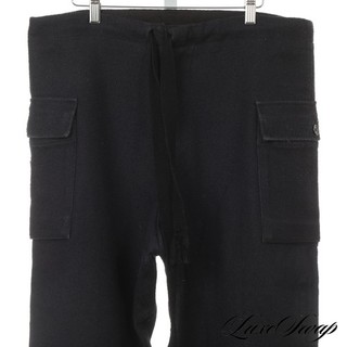 #1 MENSWEAR Kaptain Sunshine Made in Japan 100% Silk Dark Navy Cargo Pants 32 NR