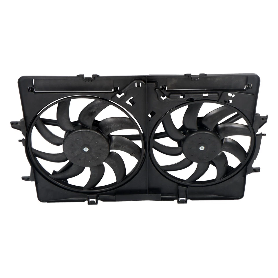 Conjunto de ventilador condensador radiador doble AU3115113 para Audi A5 Q3 A6 A4 Q5 Foto 4 de 4