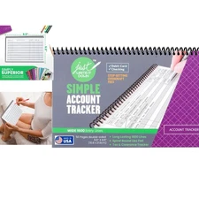 Big Checkbook Register & Financial Ledger - Wide Edition for Effortless Tracking