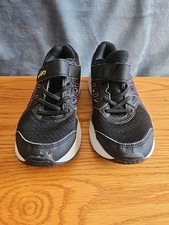 Asics Kids Sz 2 Black And Pink Good Condition