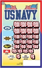 NEW pull tickets US NAVY **LIQUIDATION** - Instant Tabs