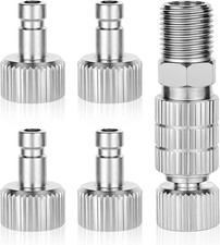 5PCS 1/8 Inch Airbrush Quick Release Coupler Valve Adapter Kit for Air Hose