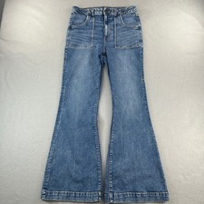 American Eagle Jeans Womens 12 Fits 29x29 Blue Super High Rise Flare Bakers