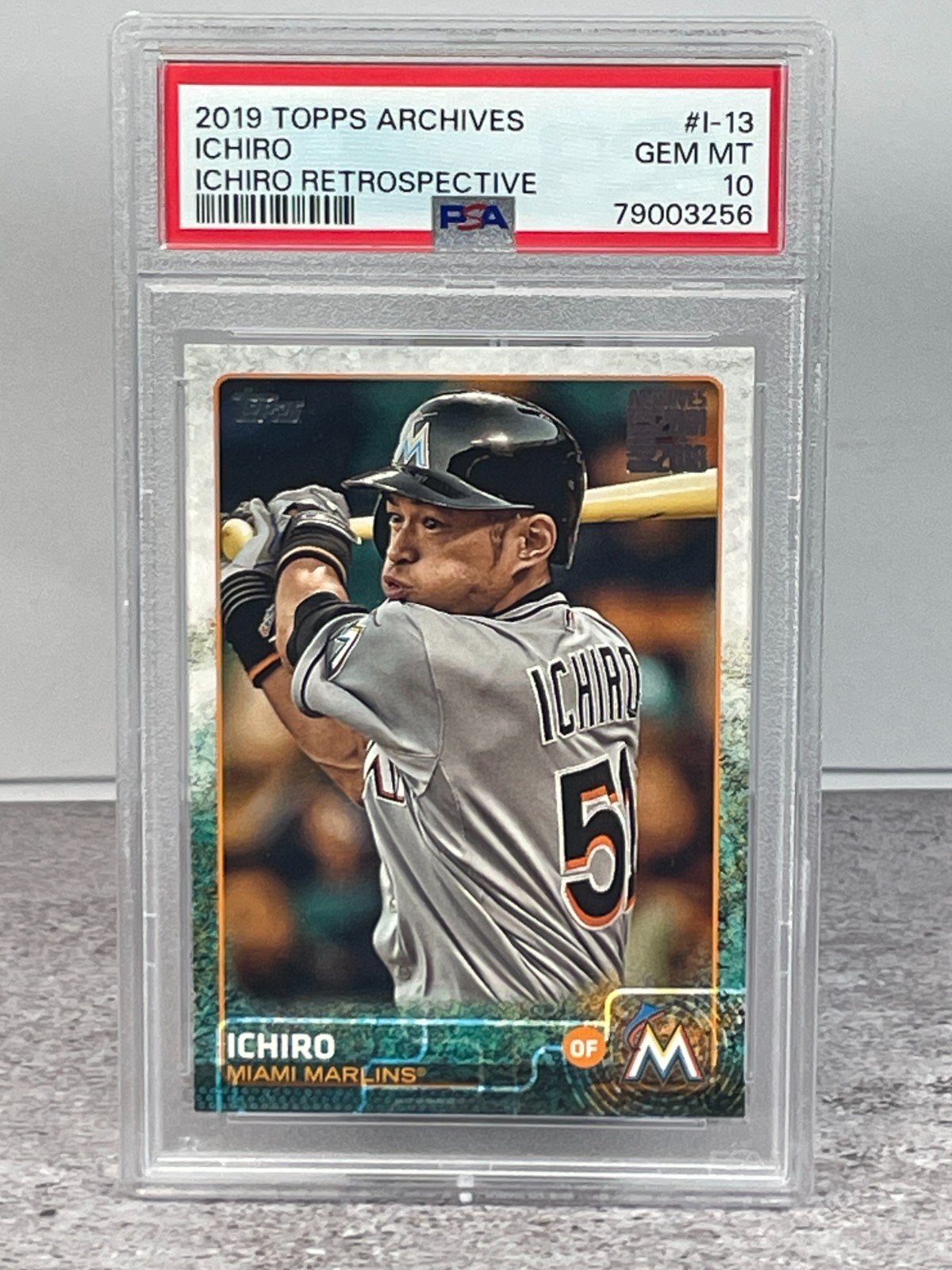 2019 Topps Archives - Ichiro Retrospective Ichiro Suzuki #I-13 - HOF PSA 10 view 1