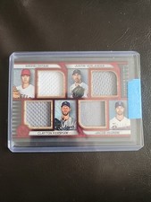 2023 Topps Museum Quad Relics Red 10/10 Ohtani, Degrom, Kershaw, Verlander