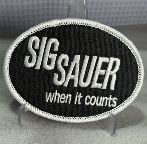 🔥QTY 2 Sig Sauer PREMIUM Embroidered Hook N Loop Patch Pistol Rifle Firearm Gun - Picture 9 of 11