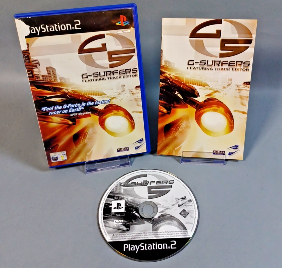 G Surfers PS2 G-Surfers Sony Playstation 2 PS2 Complete w/ Manual FREEPOST in UK