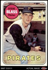 1969 Topps #104 Steve Blass Pirates 8 - NM/MT