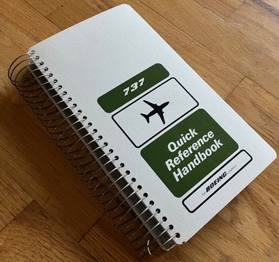 VINTAGE BOEING 737 QUICK REFERENCE HANDBOOK 1980 -82 AVIATION MANUAL
