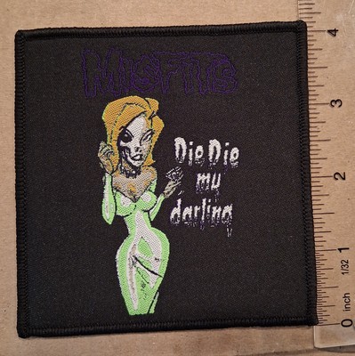Misfits Die Die My Darling Black Border Woven Patch 