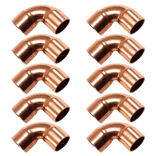 Appli Parts AP-C038B10 3/8 90 Degree Elbow Short Turn Copper pipe fittings CxC S