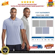 Port Authority K582 Men's 100 Polyester Oxford Pique Moisture-Wicking Polo