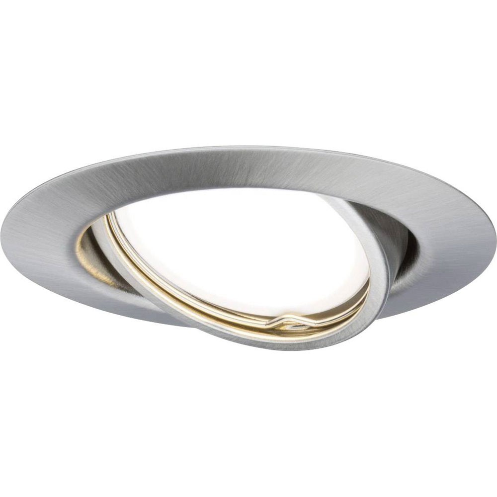 Paulmann Base Flush Mount Light 5W LED Iron Brushed GU10 Socket