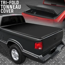 FOR 94-04 CHEVY S10 GMC SONOMA FLEETSIDE 6' BED TRI-FOLD SOFT TOP TONNEAU COVER