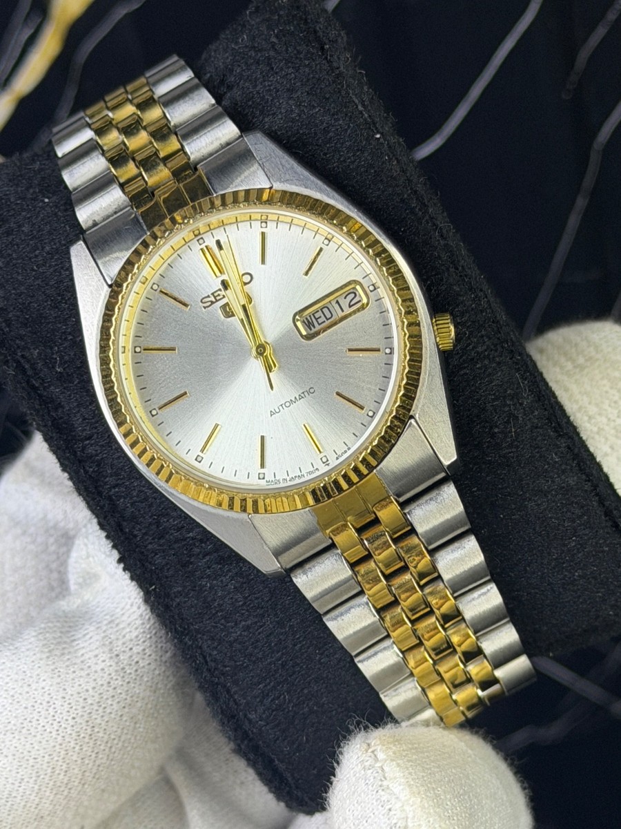 SEIKO 5 Automatic 7009-3110 ゴールド Vintage Seiko 5 Men's Automatic Fluted bezel 7009-3110 Watch | eBay