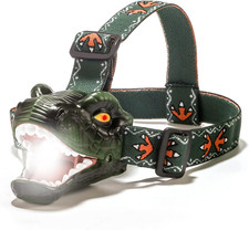Dinosaur Kids Headlamp, T-Rex Dinosaur Led Headlamp Flashlight, Dinosaur Toy Hea